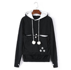 Katten Hoodie met Zak en Zachte Stof voor een Haarvrij Huis