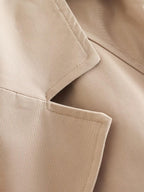 Klassieke Beige Dames Korte Tussenjas Voor Elke Gelegenheid