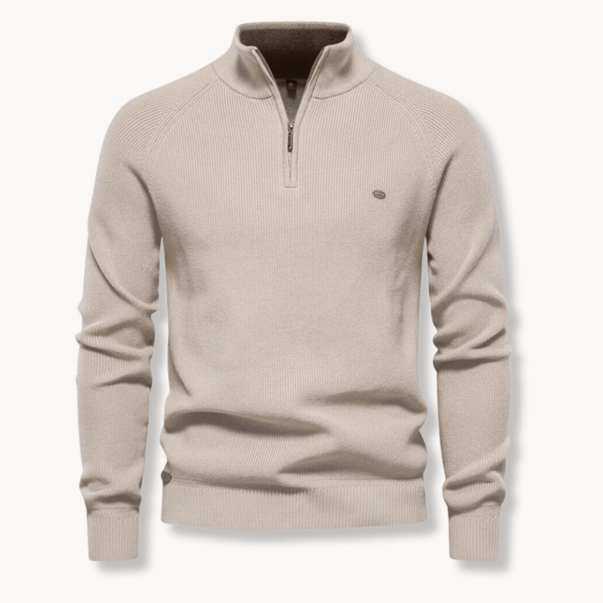Klassieke Pasvorm Half-Zip Trui Voor Mannen