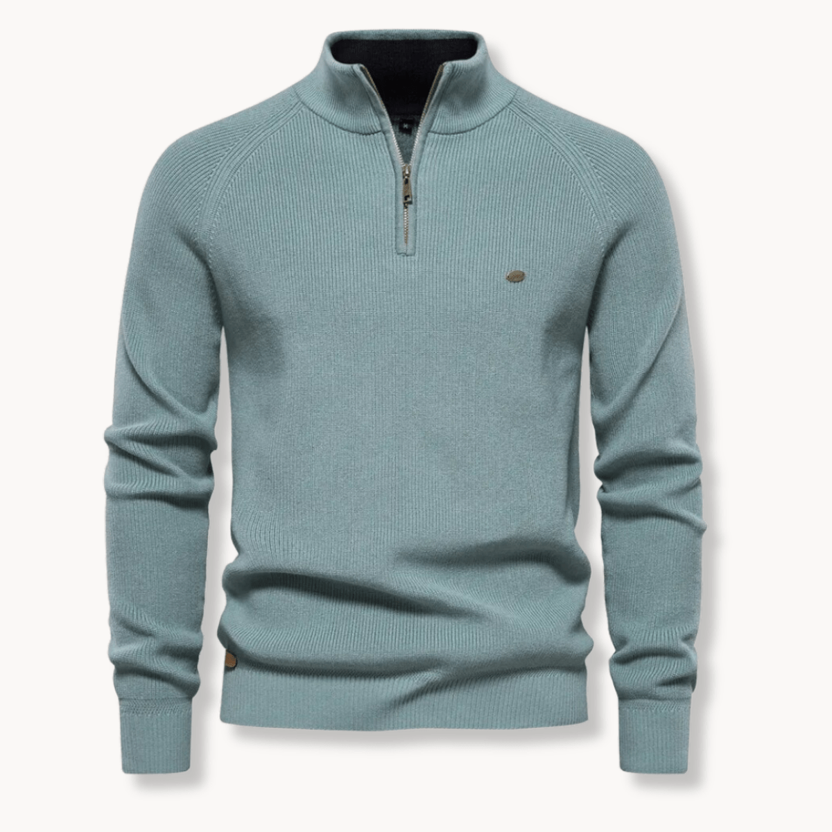 Klassieke Pasvorm Half-Zip Trui Voor Mannen