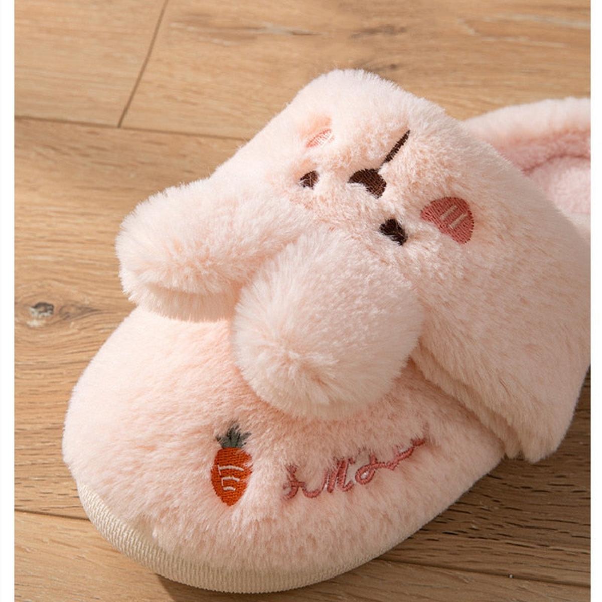 Knusse Konijnenslippers Met Antislip Zool Voor Thuisgebruik