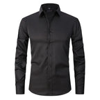 Kreukvrij Elastisch Slim-Fit Herenoverhemd