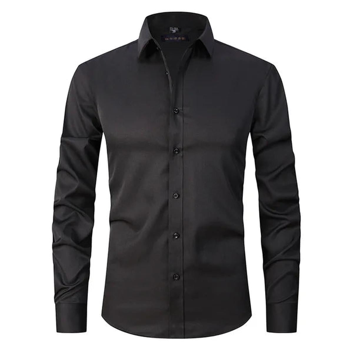 Kreukvrij Elastisch Slim-Fit Herenoverhemd