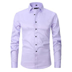 Kreukvrij Elastisch Slim-Fit Herenoverhemd