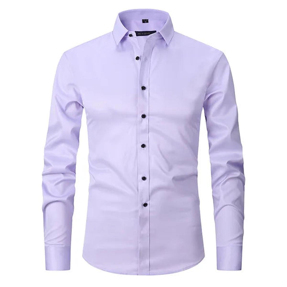 Kreukvrij Elastisch Slim-Fit Herenoverhemd