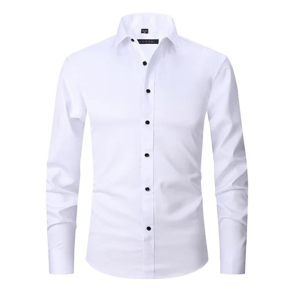 Kreukvrij Elastisch Slim-Fit Herenoverhemd