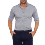 Kreukvrij Heren Shirt met Rits