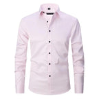 Kreukvrij Stretch Shirt Voor Mannen - Ademend Slank Fit Ontwerp