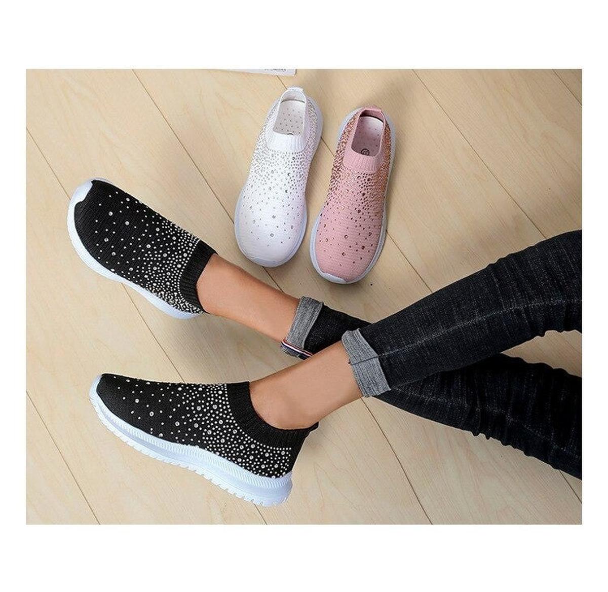 Kristalversierde Elegante Schoenen Voor Feestelijke Gelegenheden