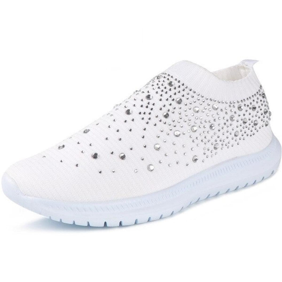 Kristalversierde Elegante Schoenen Voor Feestelijke Gelegenheden