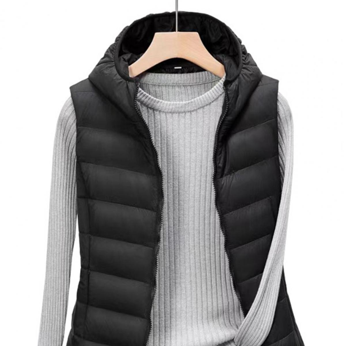 Lange Gewatteerde Bodywarmer Jas Voor Comfort En Stijl