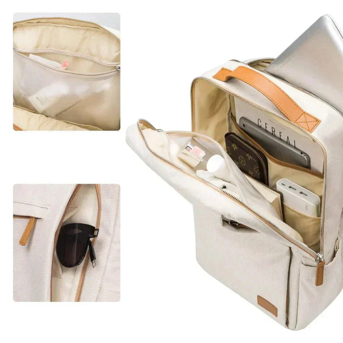 Laptop Rugzak met USB Oplaadpoort en Gevoerd Vak