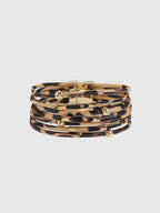 Leopard Geprinte Magneet Sluiting Armband