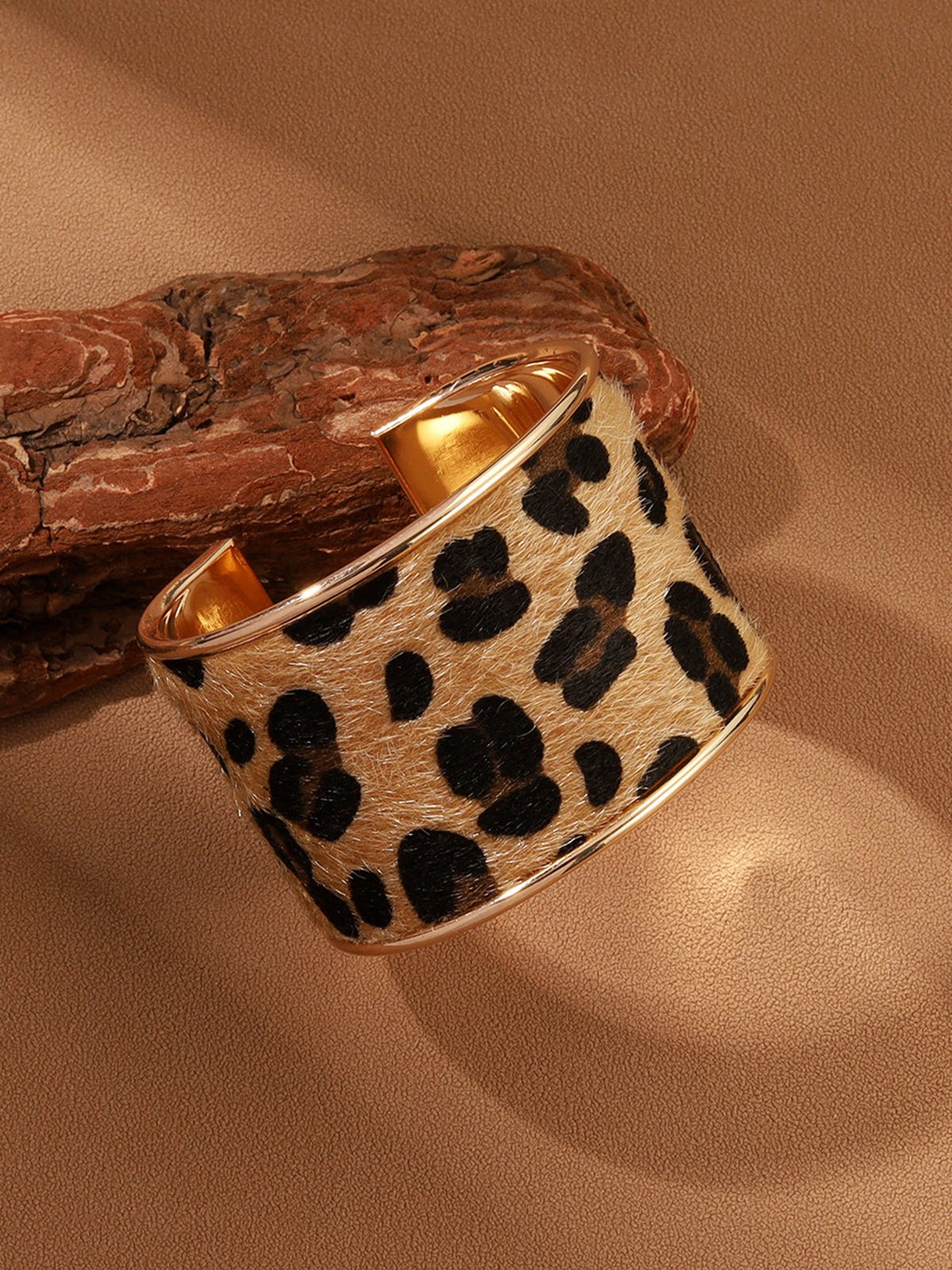 Leopard Stijl Open Armband
