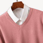 Lichte Cashmere V-Hals Sweater Voor Heren