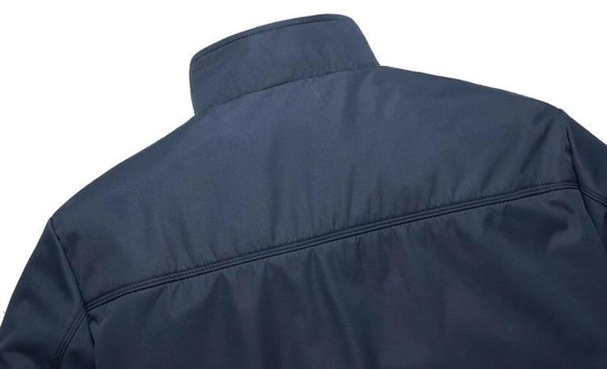 Lichte Casual Jas voor Mannen met Staande Kraag