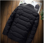 Lichte Staande Kraag Jas voor Mannen - Herfst/Winter