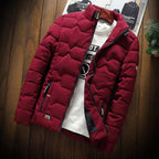 Lichte Staande Kraag Jas voor Mannen - Herfst/Winter