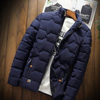 Lichte Staande Kraag Jas voor Mannen - Herfst/Winter