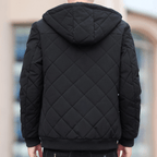 Lichtgewicht Hooded Jacket voor Mannen met Relaxte Pasvorm