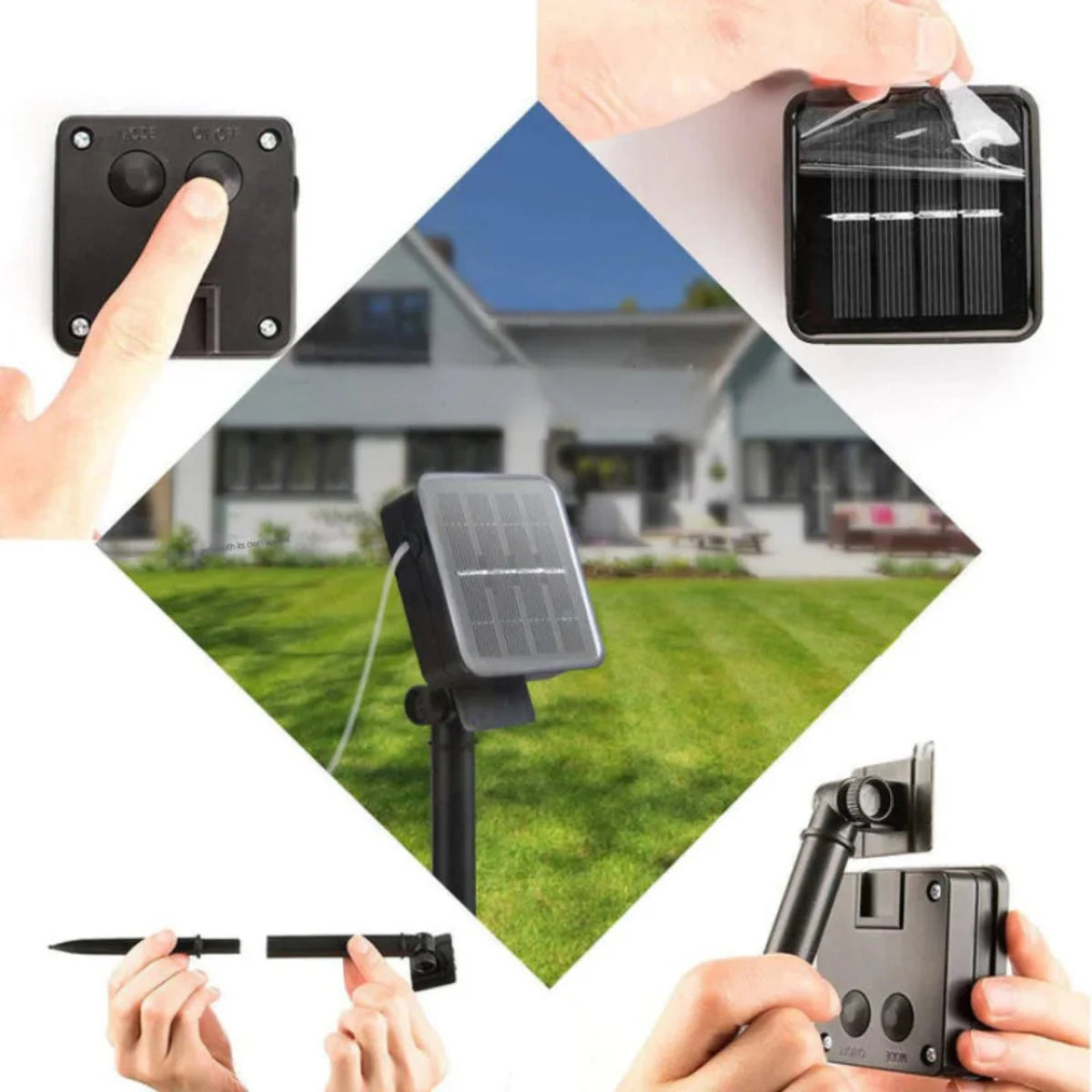 Lichtslinger Op Zonne-energie In Marokkaanse Stijl