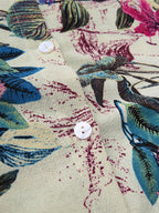 Luchtige Bloemenprint Maxi Jurk Van 100% Katoen Met Voorzakken