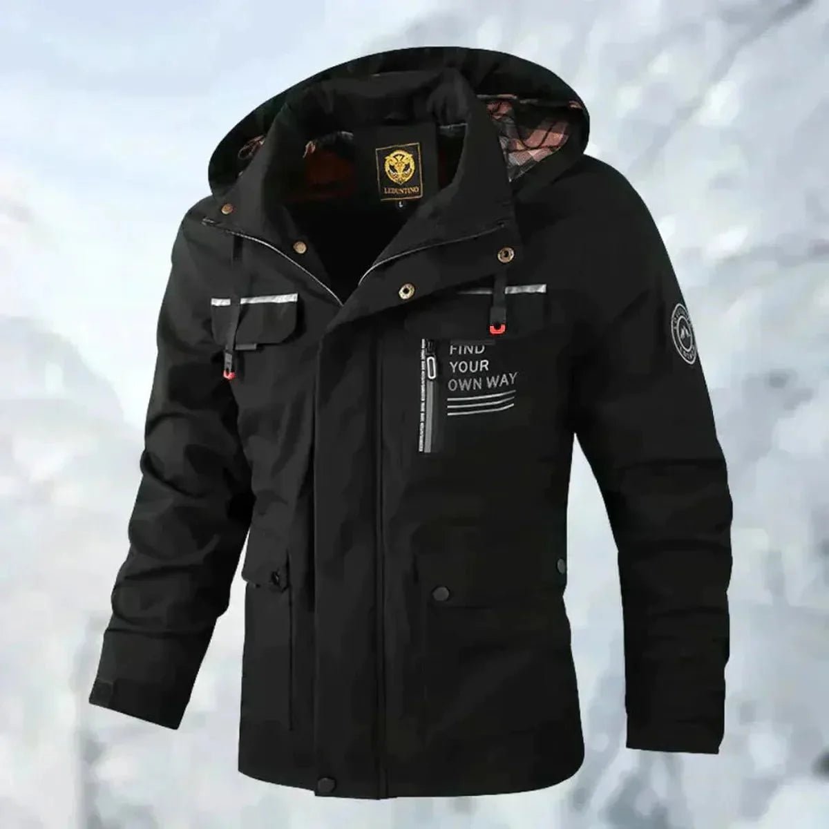 Mid-Length Capuchon Windbreaker Jas voor Buiten
