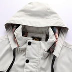 Mid-Length Capuchon Windbreaker Jas voor Buiten