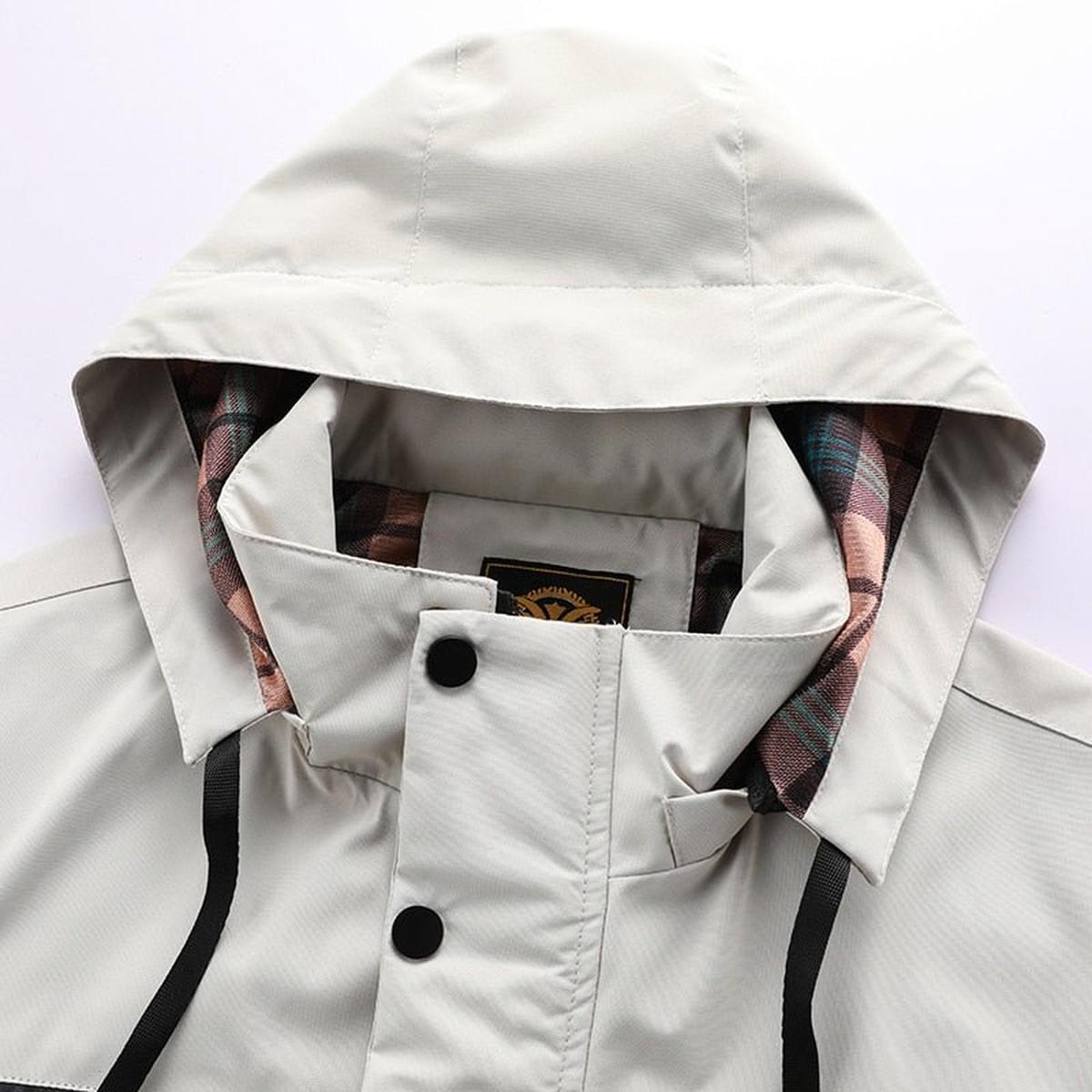 Mid-Length Capuchon Windbreaker Jas voor Buiten