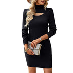 Moderne Jurk Voor Vrouwen Met Gedetailleerde Accenten