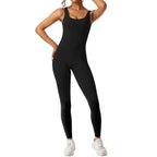 Mouwloze Flared Jumpsuit voor Yoga en Fitness