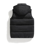 Mouwloze Geïsoleerde Winterjas met Afneembare Capuchon