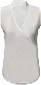 Mouwloze V-Hals Top Voor Dames - Elegante Zomerblouse