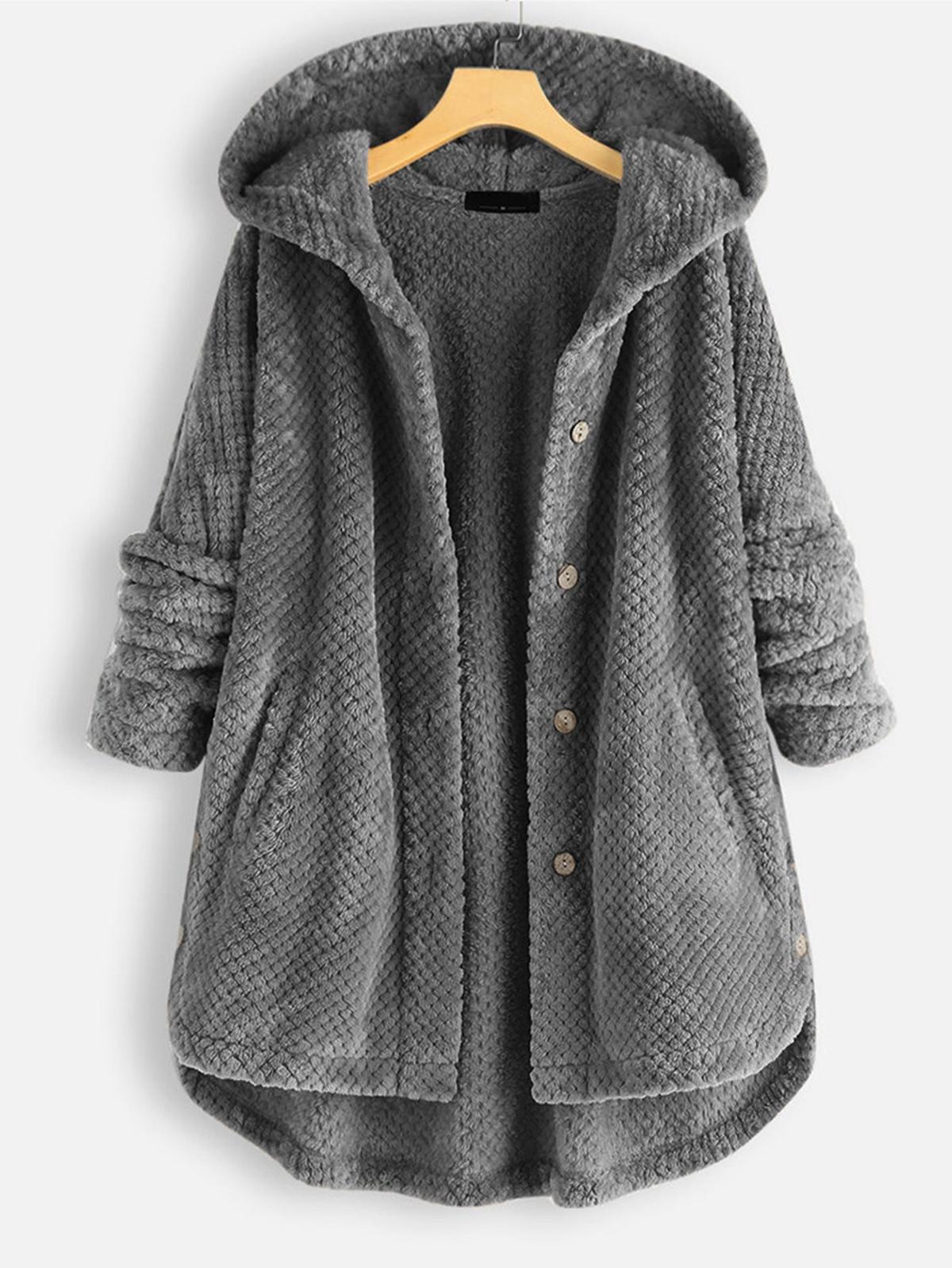 Omkeerbare Fleece Hoodie Voor Vrouwen - Stijlvolle En Warme Winterjas