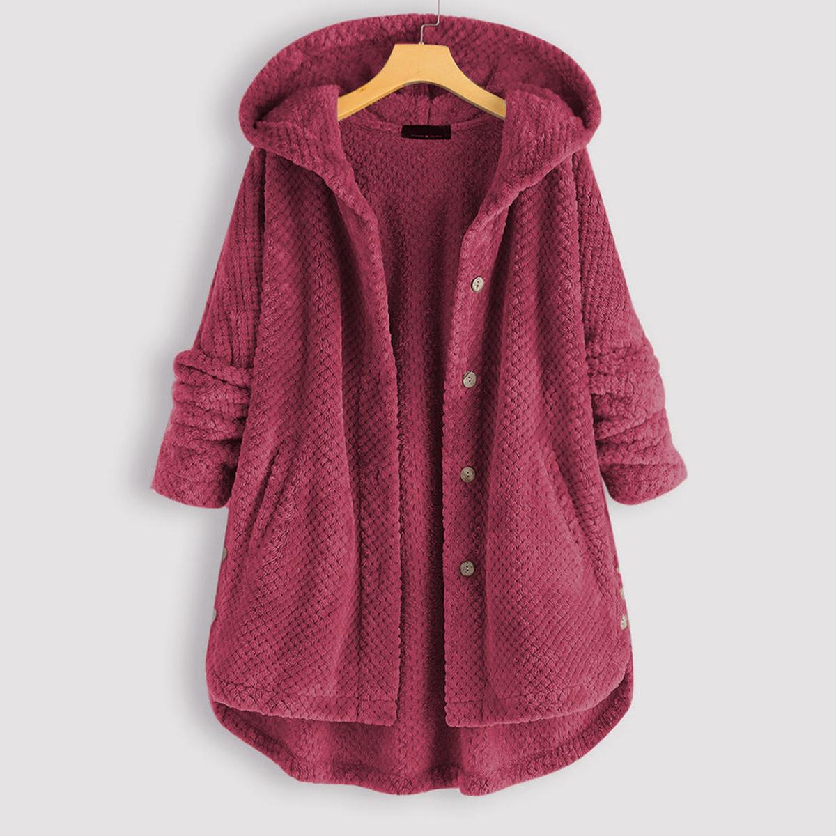 Omkeerbare Fleece Hoodie Voor Vrouwen - Stijlvolle En Warme Winterjas