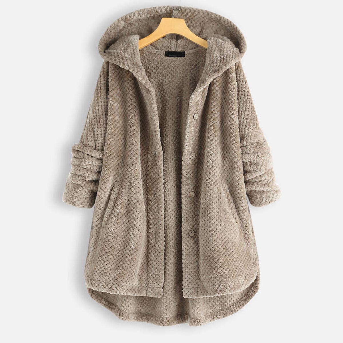 Omkeerbare Fleece Hoodie Voor Vrouwen - Stijlvolle En Warme Winterjas