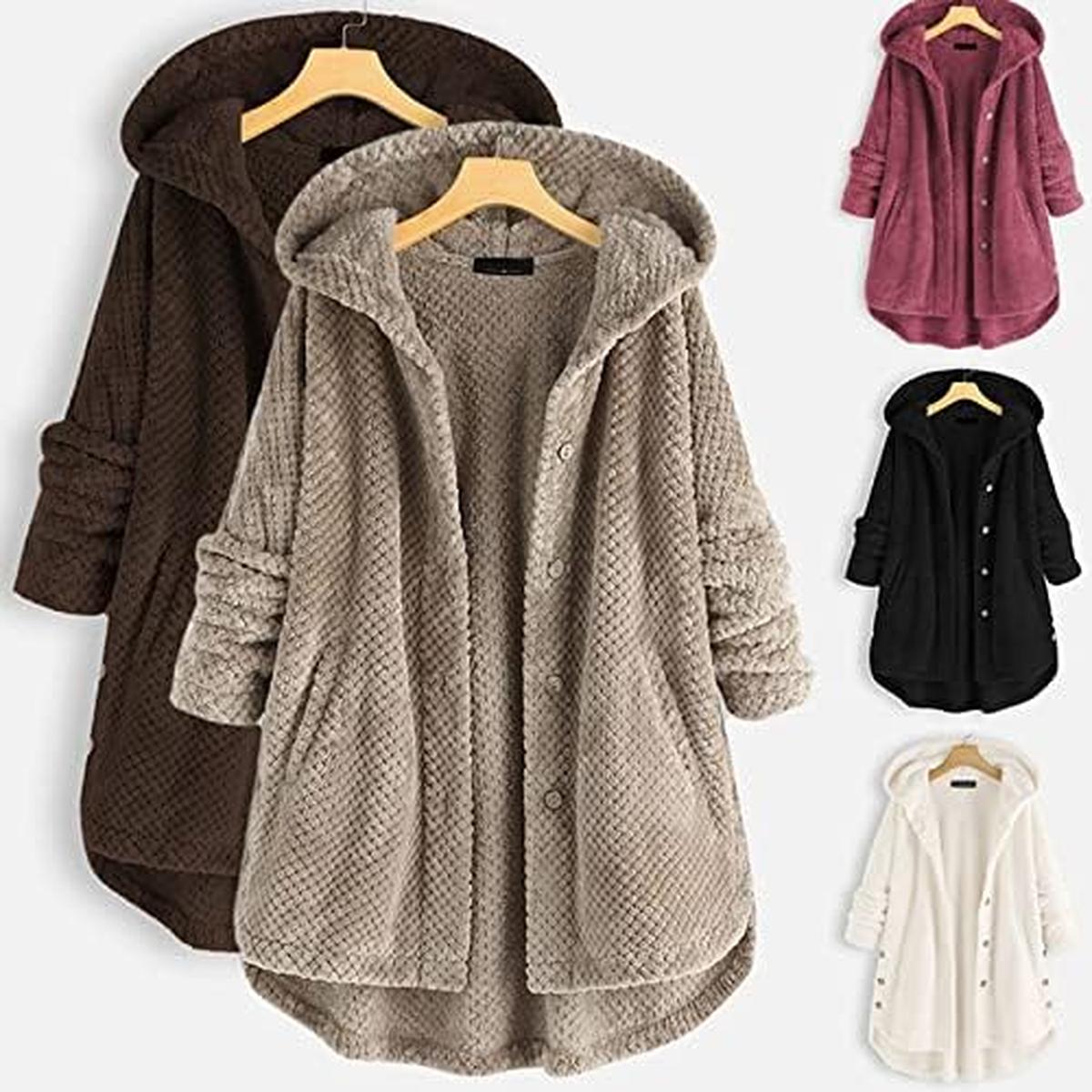 Omkeerbare Fleece Hoodie Voor Vrouwen - Stijlvolle En Warme Winterjas