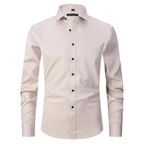 Kreukvrij Elastisch Slim-Fit Herenoverhemd