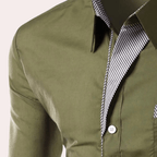 Op Maat Gemaakt Overhemd met Lange Mouwen voor Mannen