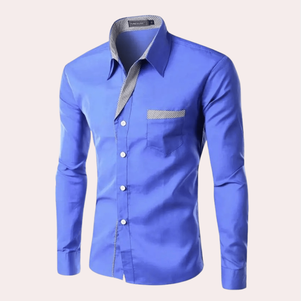 Op Maat Gemaakt Overhemd met Lange Mouwen voor Mannen