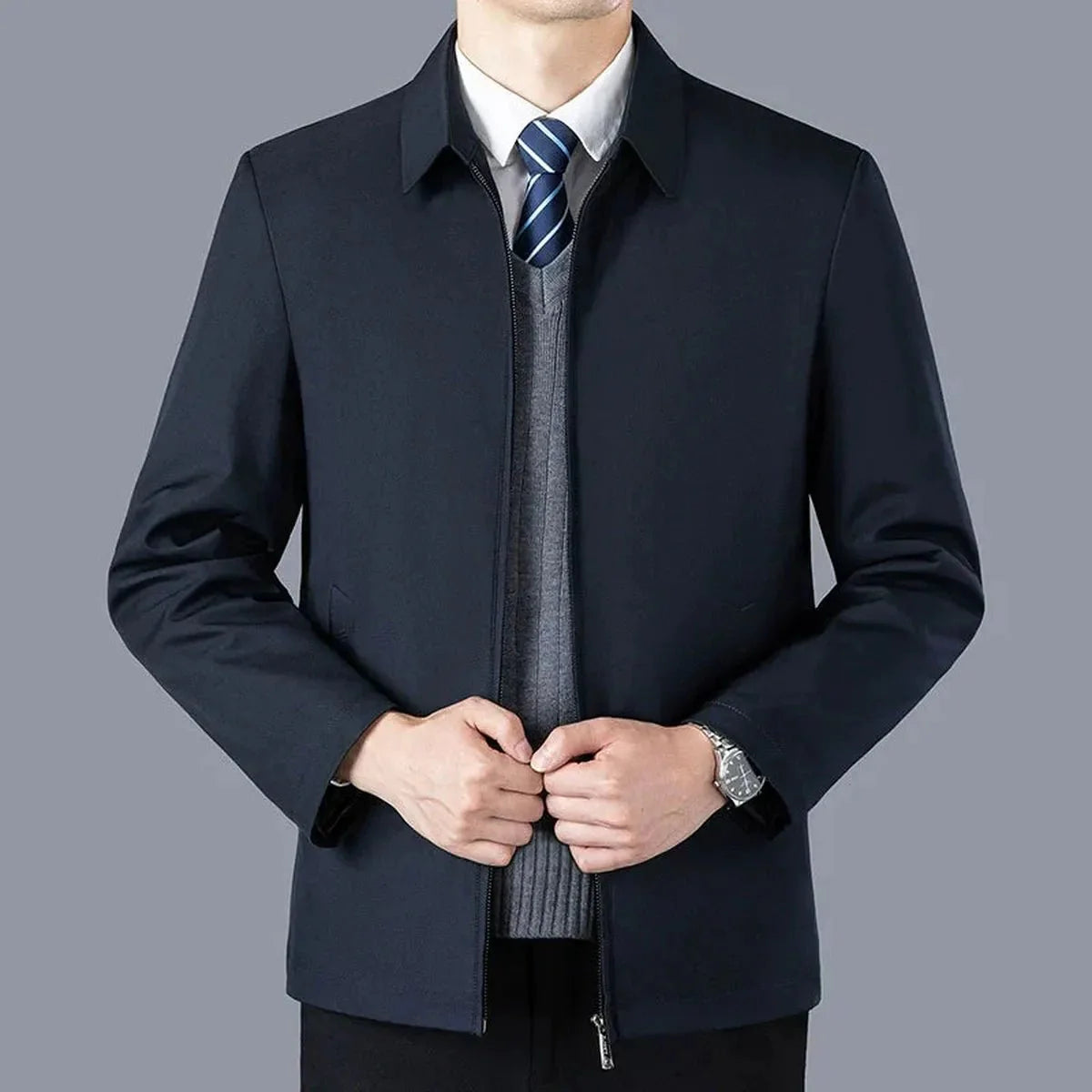 Op maat gemaakte afneembare voeringjas voor zakelijke casual kleding