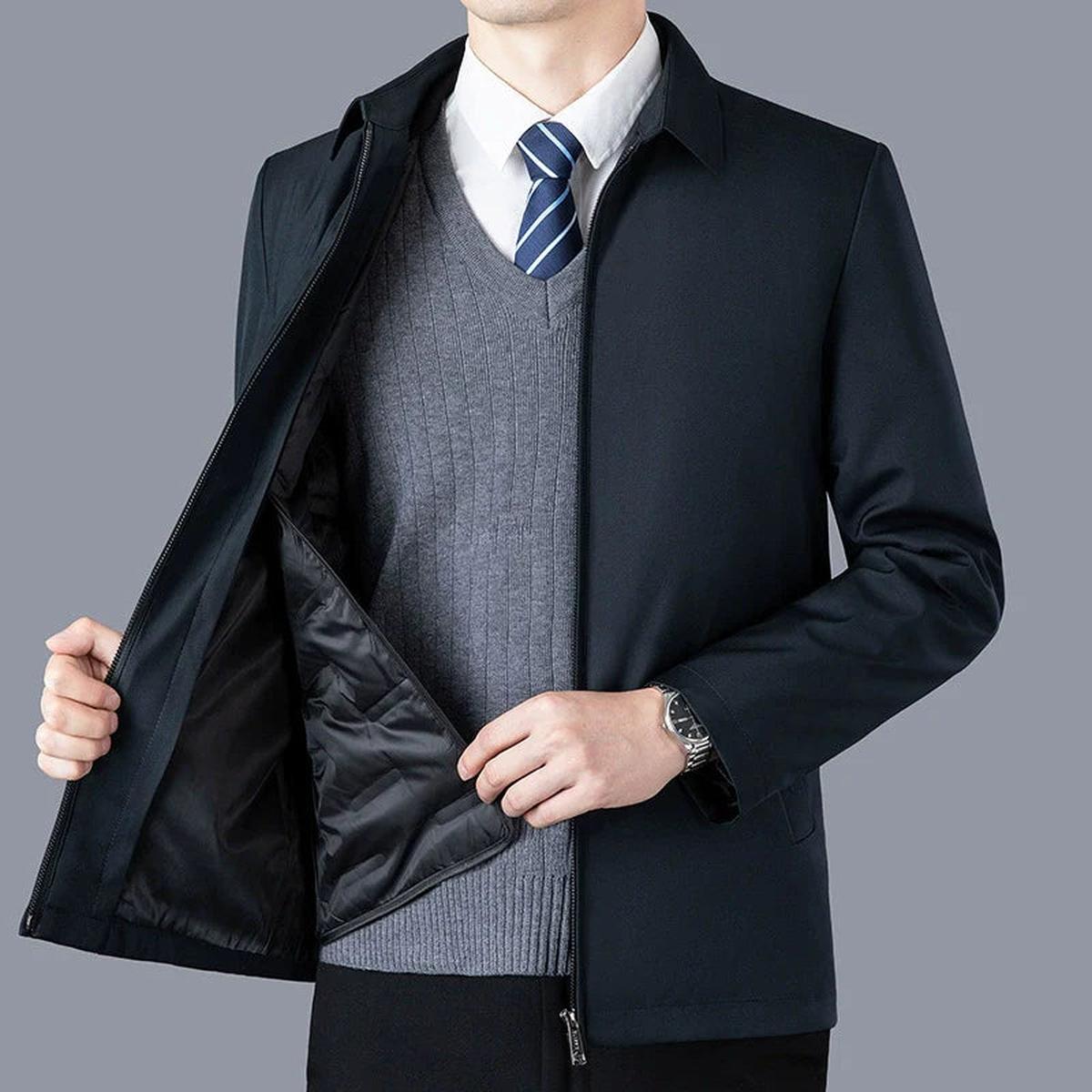 Op maat gemaakte afneembare voeringjas voor zakelijke casual kleding