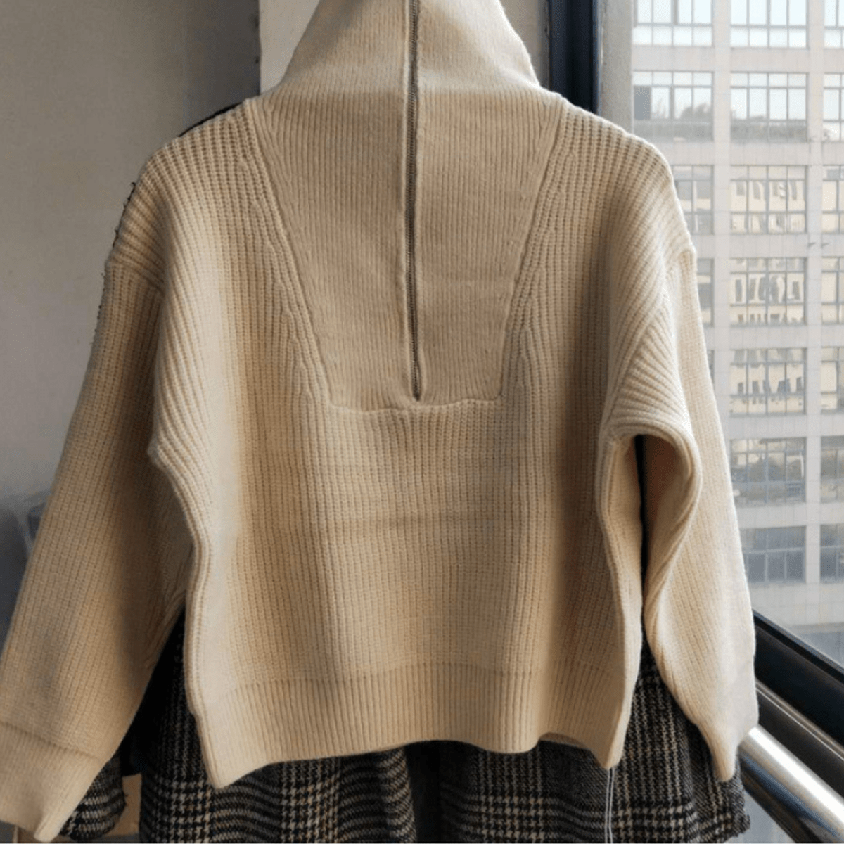 Oversized Dames Trui met Rits