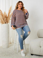 Oversized Gestreepte Wolmix Trui