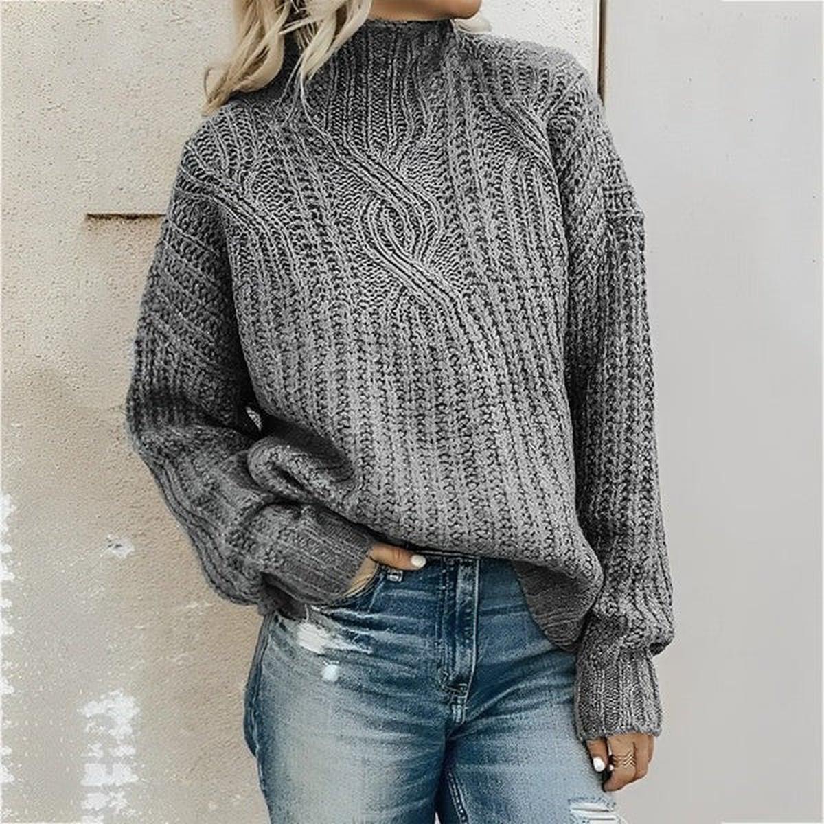 Oversized Kabelgebreide Trui Herwick voor Dames