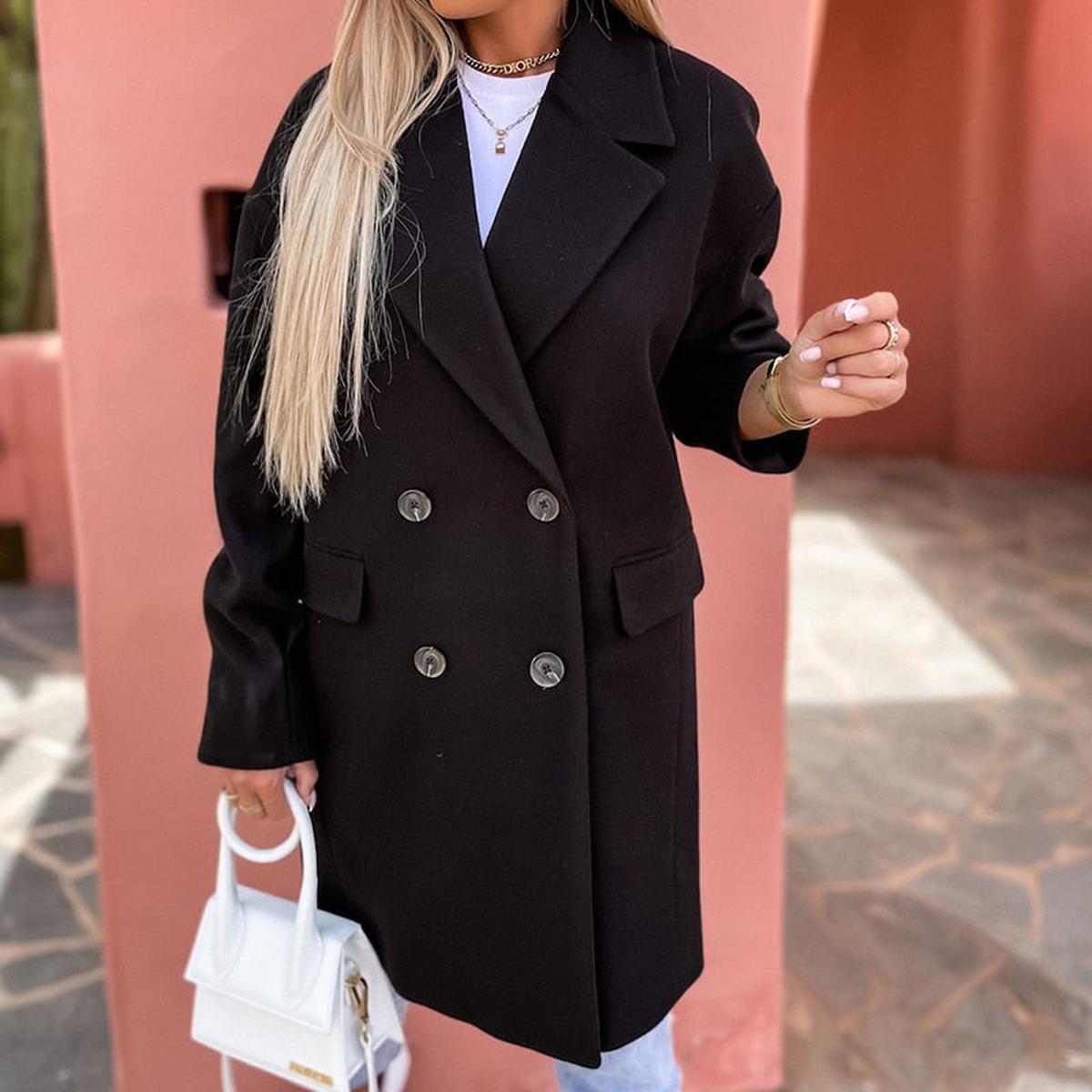 Oversized Katoenen Jas Voor Lente/Herfst Met Comfortabele FIt