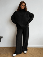 Oversized Knit Co-Ord Set Voor Dames Met Relaxed Pasvorm