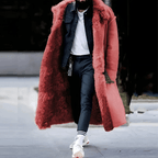 Oversized Shearling-Lined Trenchcoat Voor Heren - Geïsoleerd Voor Herfst/Winter