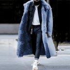 Oversized Shearling-Lined Trenchcoat Voor Heren - Geïsoleerd Voor Herfst/Winter