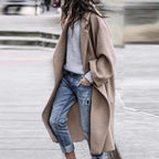 Oversized Winterjas In Middernachtblauw, Aardse Khaki En Tijdloos Grijs